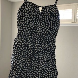 AUW Black Floral Dress
